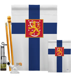 Finland - Nationality Flags of the World Vertical Impressions Decorative Flags HG108103 Made In USA