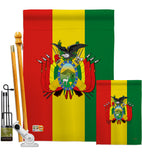 Bolivia - Nationality Flags of the World Vertical Impressions Decorative Flags HG108155 Made In USA