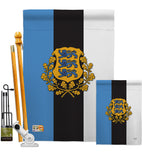Estonia - Nationality Flags of the World Vertical Impressions Decorative Flags HG108171 Made In USA