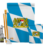 Bavaria - Nationality Flags of the World Vertical Impressions Decorative Flags HG108202 Made In USA