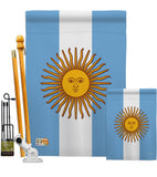 Argentina - Nationality Flags of the World Vertical Impressions Decorative Flags HG108214 Made In USA