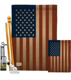 USA - Nationality Flags of the World Vertical Impressions Decorative Flags HG108399 Made In USA