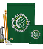 Arab League - Nationality Flags of the World Vertical Impressions Decorative Flags HG140011 Made In USA