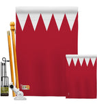 Bahrain - Nationality Flags of the World Vertical Impressions Decorative Flags HG140021 Made In USA