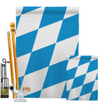 Bavaria - Nationality Flags of the World Vertical Impressions Decorative Flags HG140025 Made In USA