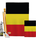 Belgium - Nationality Flags of the World Vertical Impressions Decorative Flags HG140027 Made In USA