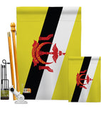 Brunei - Nationality Flags of the World Vertical Impressions Decorative Flags HG140039 Made In USA