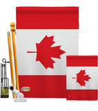 Canada - Nationality Flags of the World Vertical Impressions Decorative Flags HG140046 Made In USA