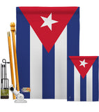 Cuba - Nationality Flags of the World Vertical Impressions Decorative Flags HG140062 Made In USA