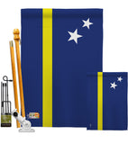 Curacao - Nationality Flags of the World Vertical Impressions Decorative Flags HG140063 Made In USA