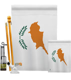 Cyprus - Nationality Flags of the World Vertical Impressions Decorative Flags HG140064 Made In USA
