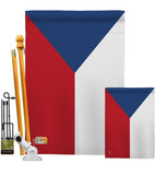Czech Republic - Nationality Flags of the World Vertical Impressions Decorative Flags HG140066 Made In USA