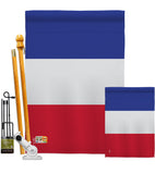 France - Nationality Flags of the World Vertical Impressions Decorative Flags HG140086 Made In USA