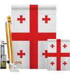 Georgia Republic - Nationality Flags of the World Vertical Impressions Decorative Flags HG140089 Made In USA