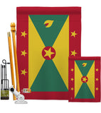 Grenada - Nationality Flags of the World Vertical Impressions Decorative Flags HG140096 Made In USA