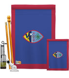 Guam - Nationality Flags of the World Vertical Impressions Decorative Flags HG140097 Made In USA