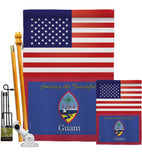 US Guam - Nationality Flags of the World Vertical Impressions Decorative Flags HG140266 Made In USA