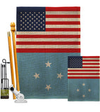 Micronesia US Friendship - Nationality Flags of the World Vertical Impressions Decorative Flags HG140452 Made In USA