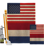 Netherlands US Friendship - Nationality Flags of the World Vertical Impressions Decorative Flags HG140463 Made In USA