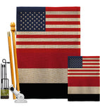 Yemen US Friendship - Nationality Flags of the World Vertical Impressions Decorative Flags HG140692 Made In USA