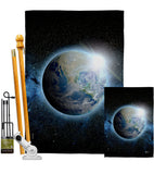 Earth - Nationality Flags of the World Vertical Impressions Decorative Flags HG140885 Made In USA