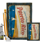 Puerto Rico - Nationality Flags of the World Vertical Impressions Decorative Flags HG140953 Made In USA