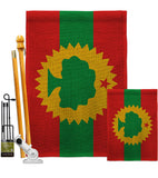Oromo Liberation - Nationality Flags of the World Vertical Impressions Decorative Flags HG170211 Made In USA