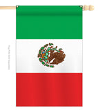 Mexico - Nationality Flags of the World Vertical Applique Decorative Flags HG108018