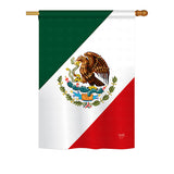 Mexico - Nationality Flags of the World Vertical Impressions Decorative Flags HG108019 Printed In USA