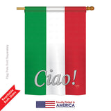 Italian - Nationality Flags of the World Vertical Impressions Decorative Flags HG108027 Printed In USA