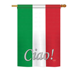 Italian - Nationality Flags of the World Vertical Impressions Decorative Flags HG108027 Printed In USA