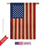 USA Vintage - Nationality Flags of the World Vertical Impressions Decorative Flags HG108029 Printed In USA