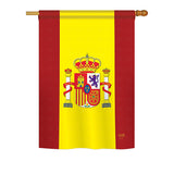 Spain - Nationality Flags of the World Vertical Impressions Decorative Flags HG108075 Printed In USA