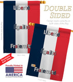 France - Nationality Flags of the World Vertical Impressions Decorative Flags HG108089 Made In USA