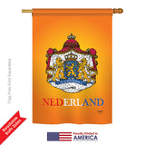 Netherlands - Nationality Flags of the World Vertical Impressions Decorative Flags HG108094 Printed In USA