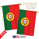 Portugal - Nationality Flags of the World Vertical Impressions Decorative Flags HG108118 Printed In USA