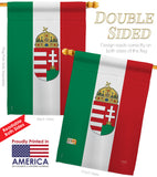 Hungary - Nationality Flags of the World Vertical Impressions Decorative Flags HG108123 Made In USA