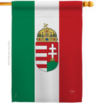 Hungary - Nationality Flags of the World Vertical Impressions Decorative Flags HG108123 Made In USA