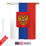 Russia - Nationality Flags of the World Vertical Impressions Decorative Flags HG108124 Printed In USA