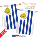 Uruguay - Nationality Flags of the World Vertical Impressions Decorative Flags HG108162 Printed In USA