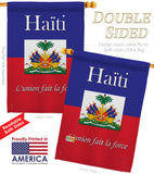 Haiti - Nationality Flags of the World Vertical Impressions Decorative Flags HG108167 Made In USA