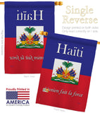 Haiti - Nationality Flags of the World Vertical Impressions Decorative Flags HG108167 Made In USA