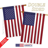 USA - Nationality Flags of the World Vertical Impressions Decorative Flags HG108184 Printed In USA