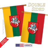 Lithuania - Nationality Flags of the World Vertical Impressions Decorative Flags HG108198 Printed In USA