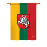 Lithuania - Nationality Flags of the World Vertical Impressions Decorative Flags HG108198 Printed In USA