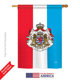 Luxembourg - Nationality Flags of the World Vertical Impressions Decorative Flags HG108199 Printed In USA