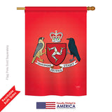 Isle of Man - Nationality Flags of the World Vertical Impressions Decorative Flags HG108200 Printed In USA