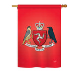 Isle of Man - Nationality Flags of the World Vertical Impressions Decorative Flags HG108200 Printed In USA