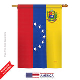 Venezuela - Nationality Flags of the World Vertical Impressions Decorative Flags HG108203 Printed In USA