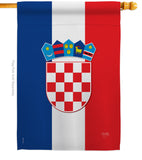 Croatia - Nationality Flags of the World Vertical Impressions Decorative Flags HG108210 Made In USA